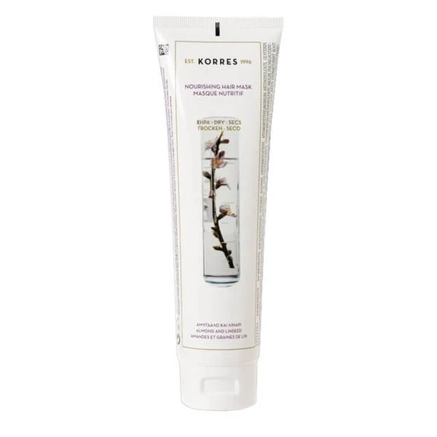 Korres, Almond Oil + Linseed Hair Mask, mask for dry and damaged hair, 125 ml