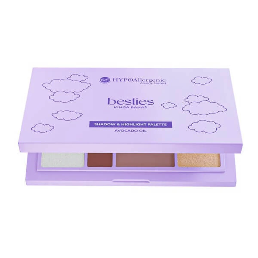 Bell HypoAllergenic x Besties, set de sombra de ojos e iluminador facial, 15,5 g
