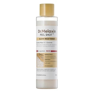 Dr.Melaxin Peel Shot Glow White Rice Toner, aufhellendes Gesichtswasser mit weißem Reis-Extrakt, 200 ml