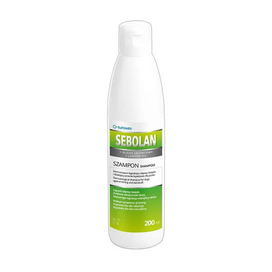 Sebolan, dermatological shampoo against itching and dandruff for dogs, 200 ml