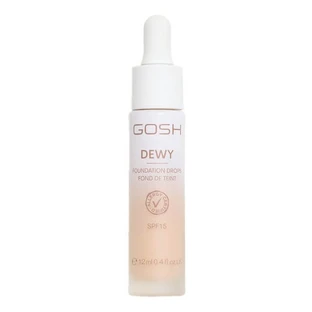 Gosh Dewy Foundation Drops, aufhellende Foundation-Tropfen SPF 15, 004 Fair, 12 ml