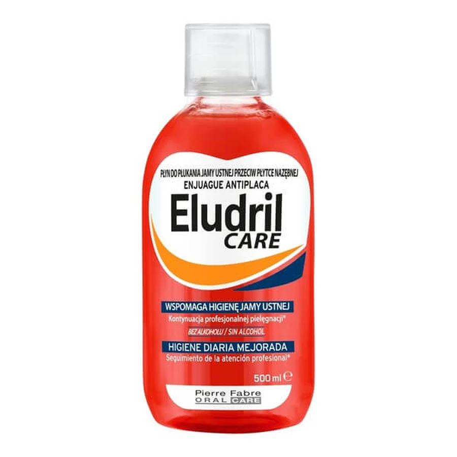 Set Eludril Classic, Mundspülung, 500 ml + Eludril Care, Mundspülung für die tägliche Mundhygiene, 500 ml