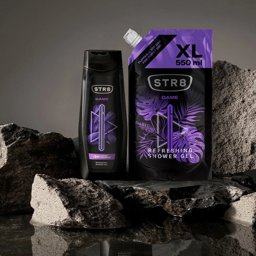 STR8 Game, verfrissende douchegel, 400 ml