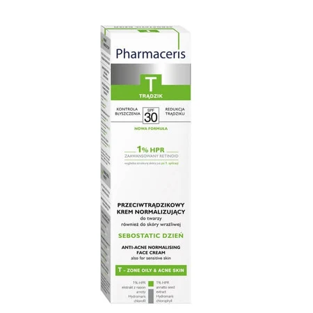 Pharmaceris T Sebostatic Day, Anti-Acne Normalizing Cream,SPF30, 40 ml