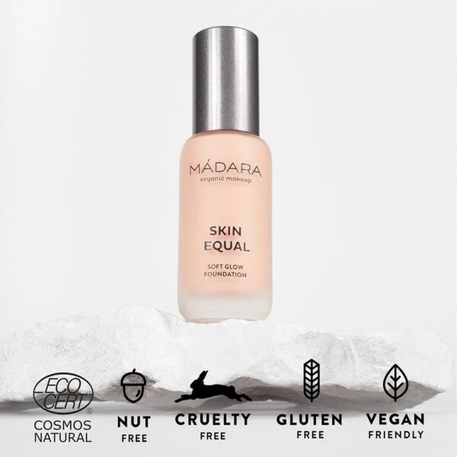 Madara Skin Equal, Soft Glow Foundation SPF15, foundation, Rose Ivory 100, 30 ml.