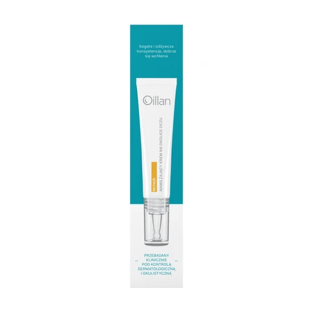 Oillan Repair, crema calmante e hidratante para ojos y párpados para pieles sensibles y secas, 15 ml