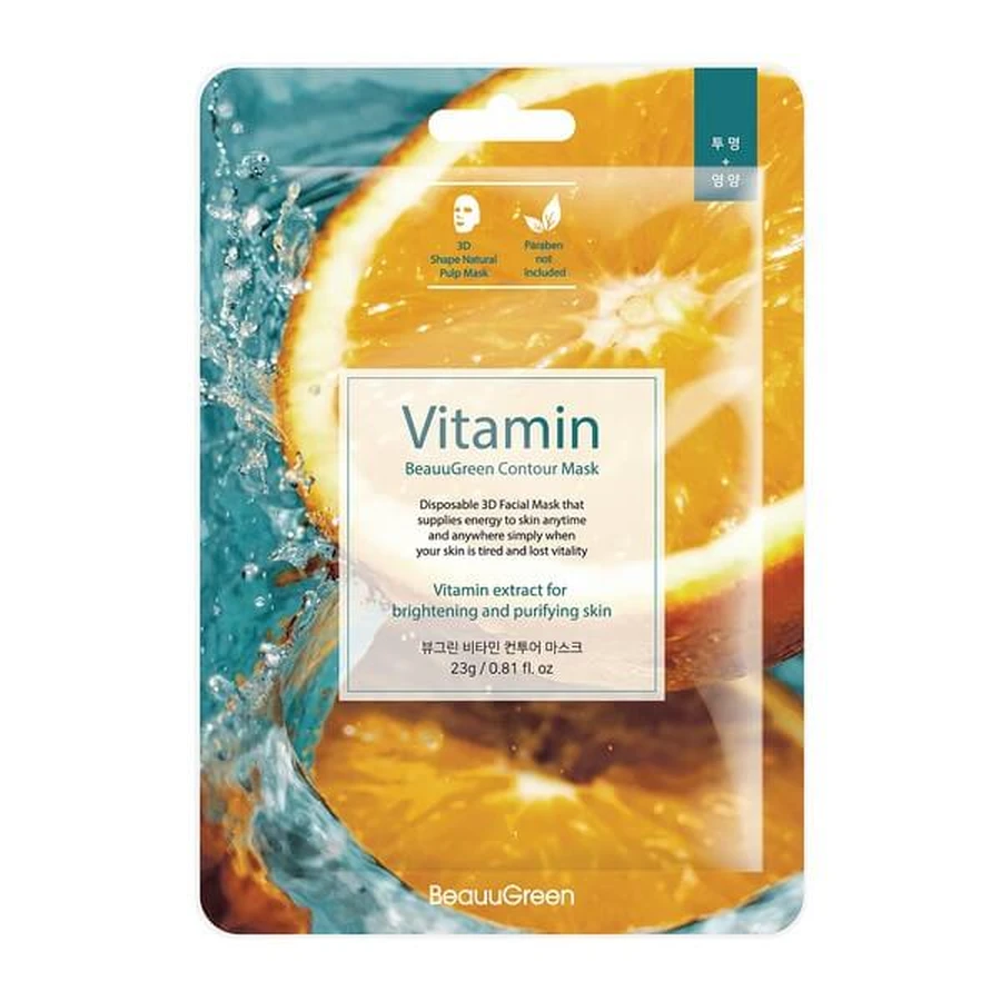 Beauugreen, Korean vitamin mask, 23 g