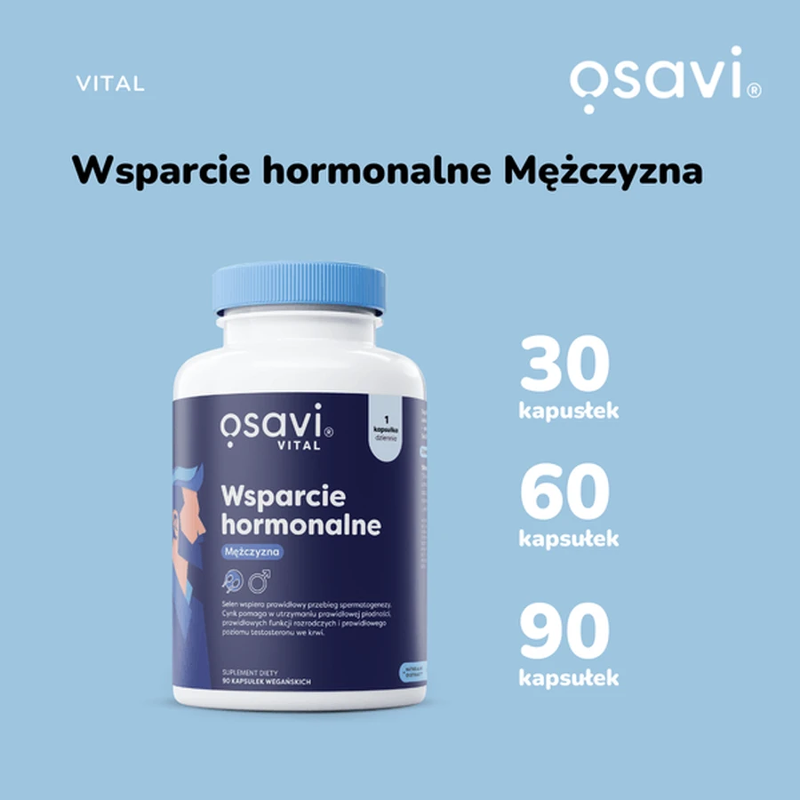 Osavi Male Hormone Support, capsules, 60 pcs.
