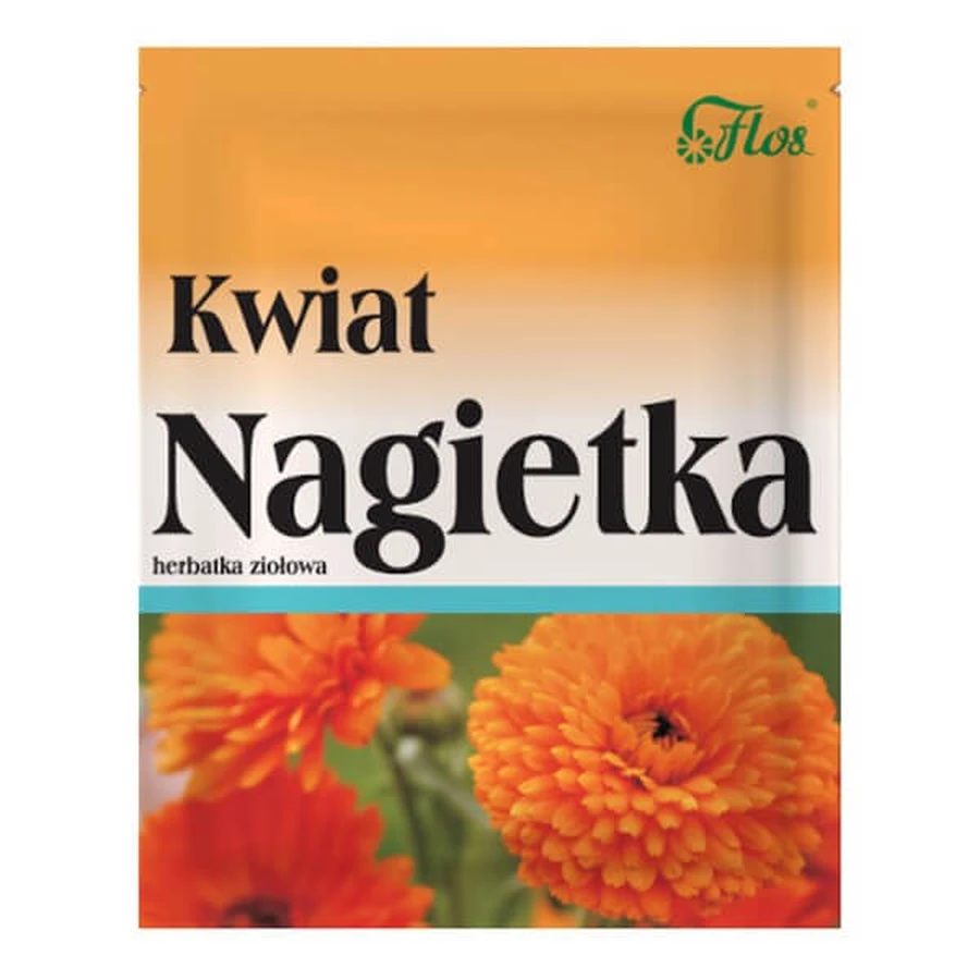 Flos, Calendula, crushed flower, herbal tea, 50 g