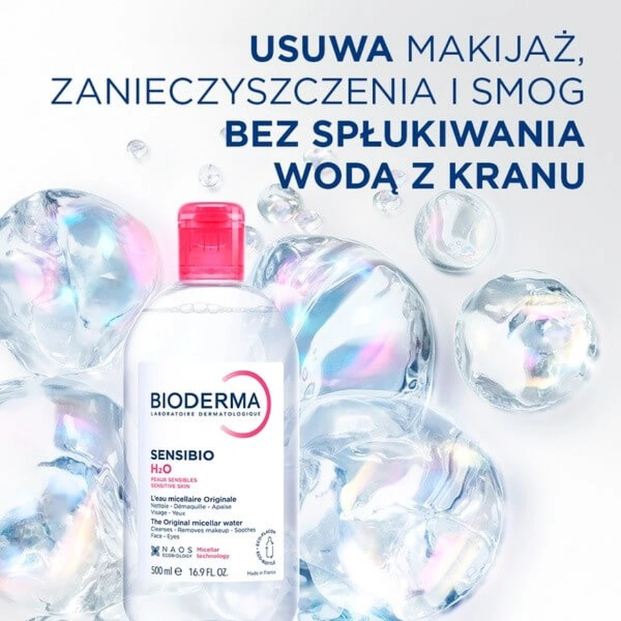 Bioderma Sensibio H2O, eau micellaire pour peaux sensibles, 250 ml