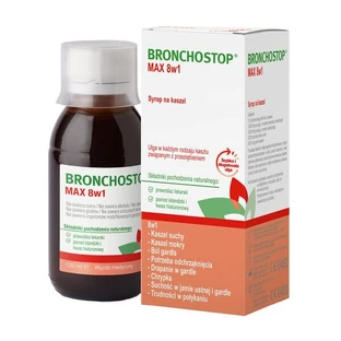 Bronchostop Max 8w1, jarabe para la tos, 120 ml