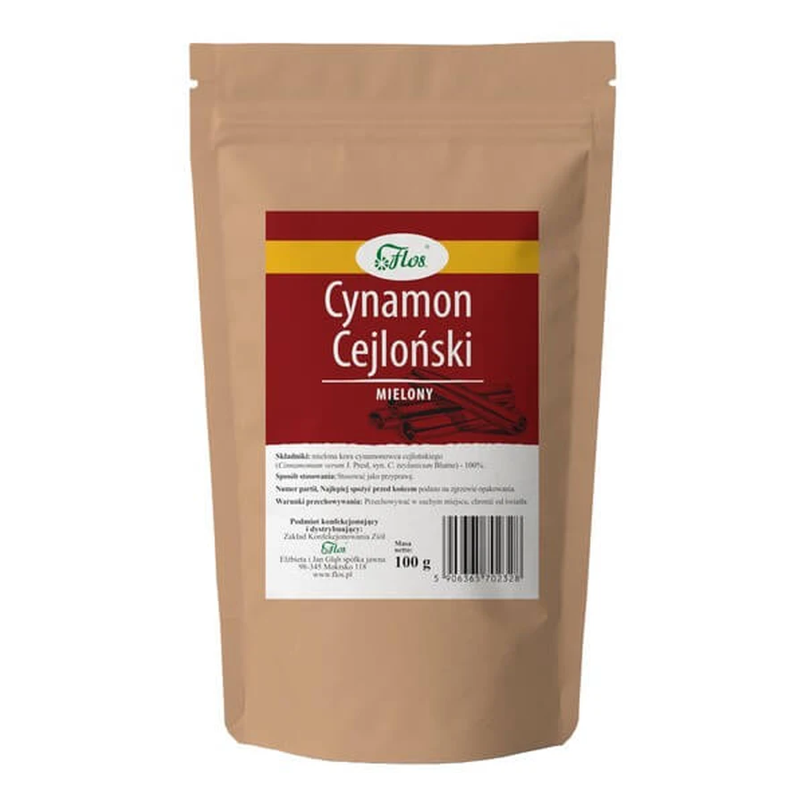 Flos, Canela de Ceilán molida, 100 g