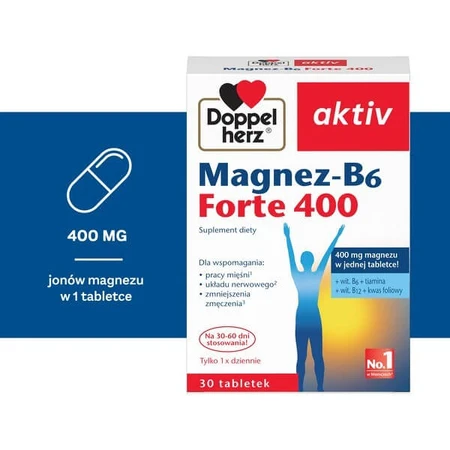 Set Doppelherz aktiv Na skurcze, tabletten, 30 st. + Doppelherz aktiv Magnesium-B6 Forte 400, tabletten, 30 st.