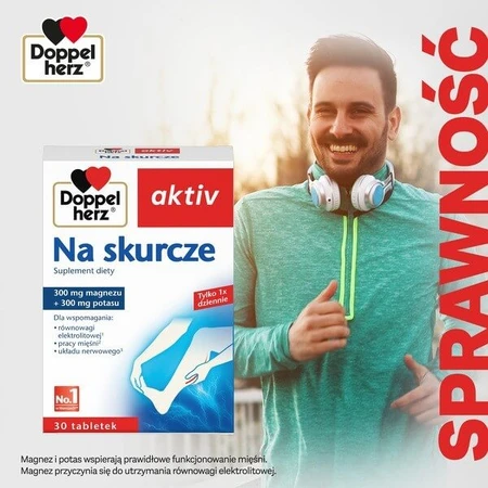 Set Doppelherz aktiv Na skurcze, tabletten, 30 st. + Doppelherz aktiv Magnesium-B6 Forte 400, tabletten, 30 st.