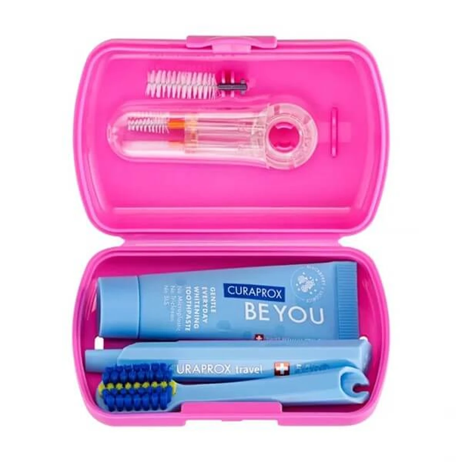 Curaprox Travel Set Ortho, travel set, pink, 1 pc.