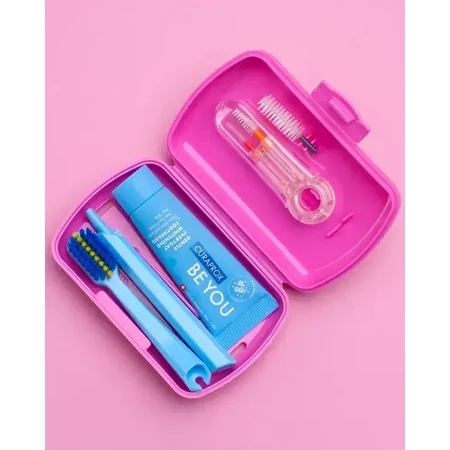 Curaprox Travel Set Ortho, travel set, pink, 1 pc.