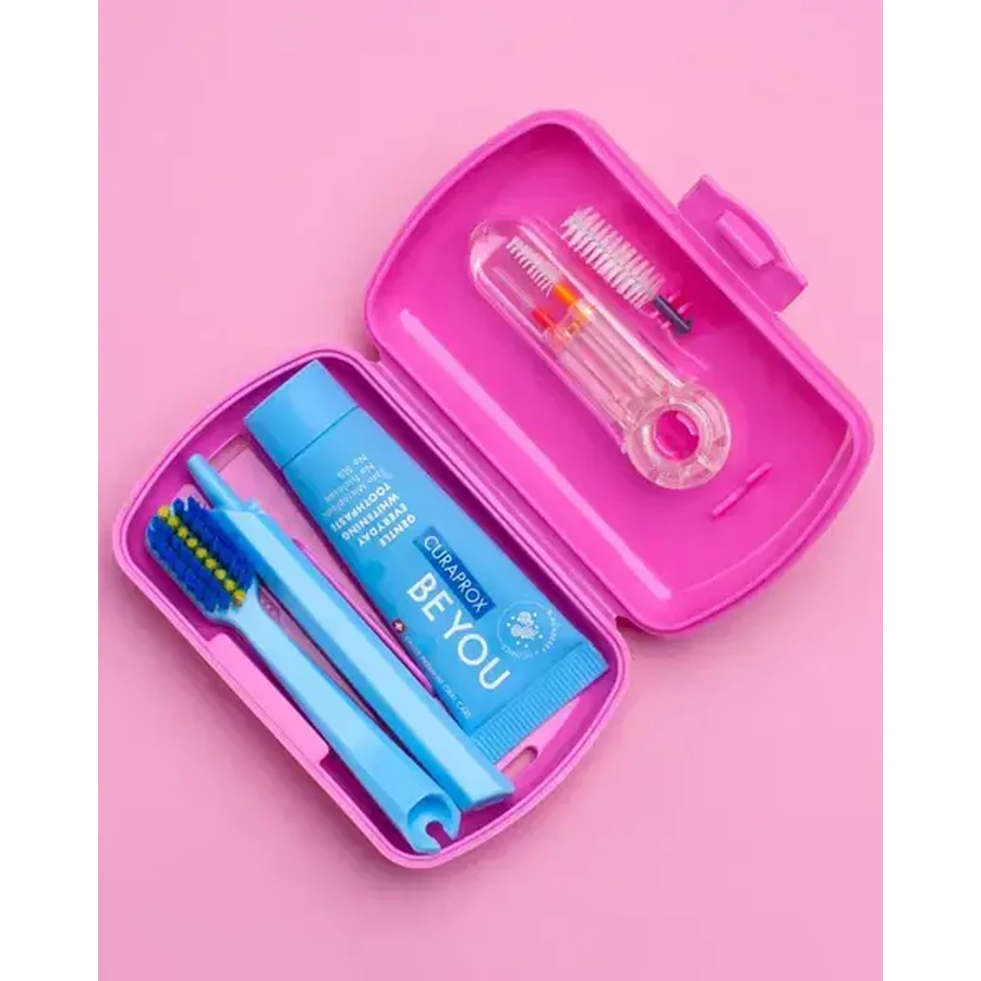 Curaprox Travel Set Ortho, travel set, pink, 1 pc.