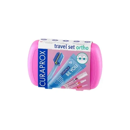 Curaprox Travel Set Ortho, travel set, pink, 1 pc.