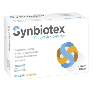Medifar Synbiotex, Kapseln, 20 Stück.