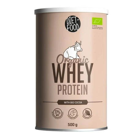 Dieet Voeding, Wei-eiwit, Bio wei-eiwit met cacao, 500 g