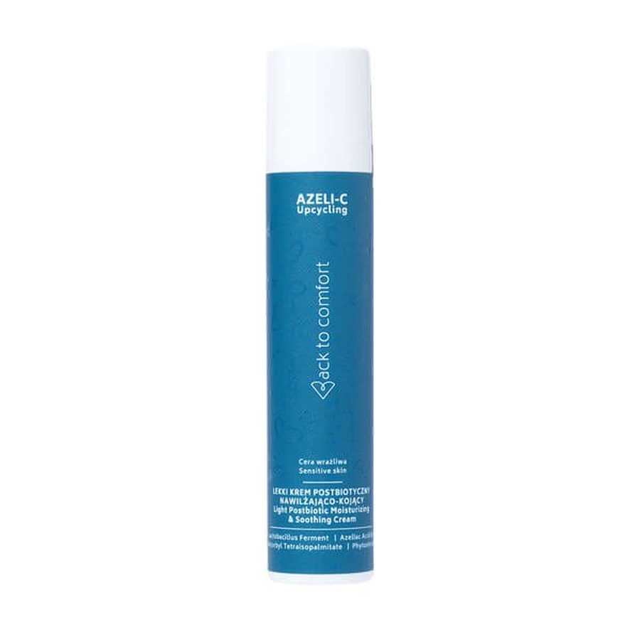 Azeli-C Upcycling, crema ligera hidratante y calmante, postbiótica, 50 ml