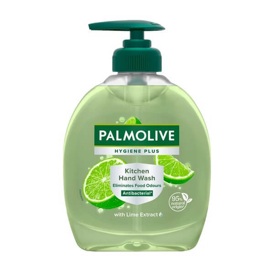 Palmolive, Hygiene Plus Kitchen, savon liquide pour les mains à l'extrait de citron vert, 300 ml