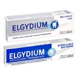 Set Elgydium Whitening, Zahnpasta, aufhellend, 75 ml + Elgydium Brilliance &amp; Care, Zahnpasta gegen Flecken, 30 ml