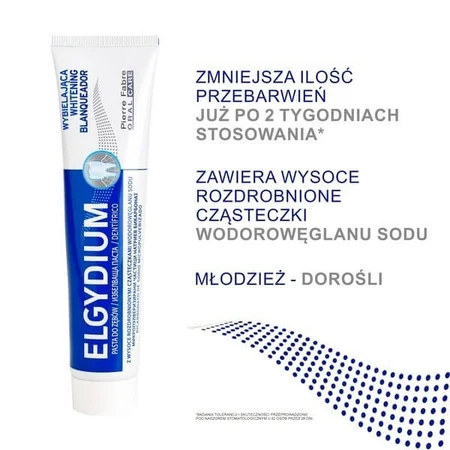 Set Elgydium Whitening, toothpaste, whitening, 75 ml + Elgydium Brilliance &amp; Care, toothpaste against stains, 30 ml
