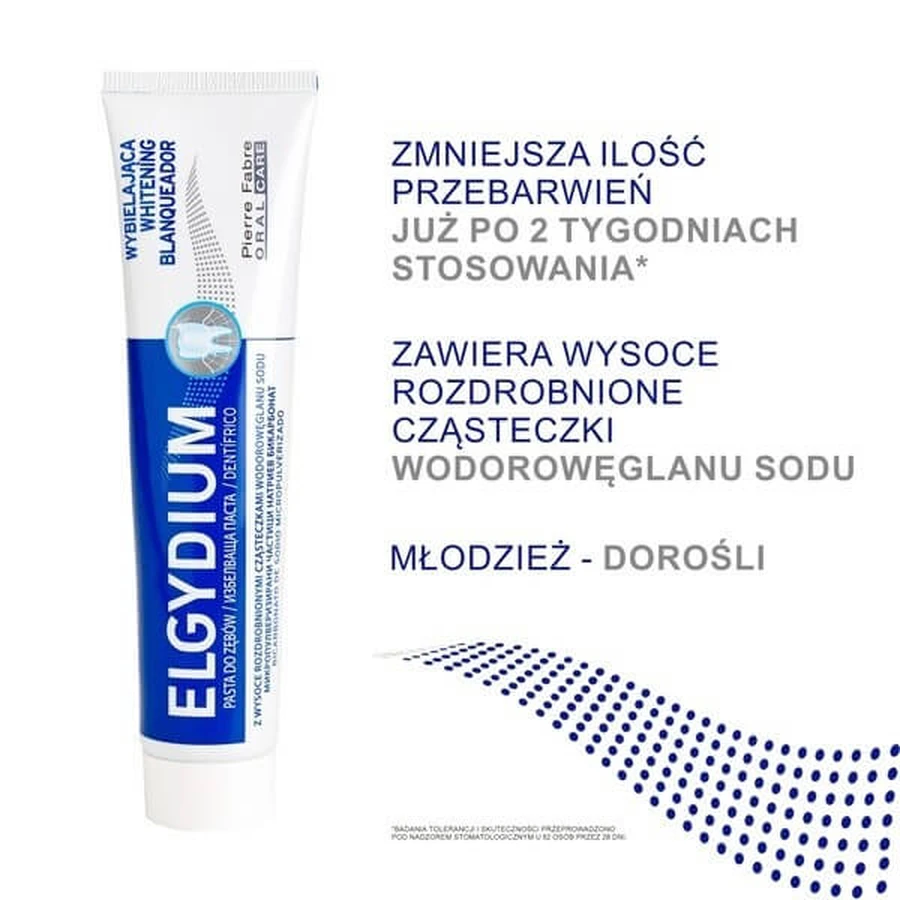 Set Elgydium Whitening, toothpaste, whitening, 75 ml + Elgydium Brilliance &amp; Care, toothpaste against stains, 30 ml