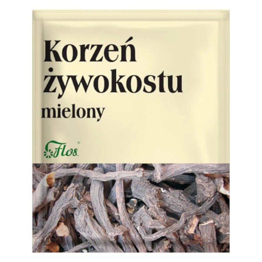 Flos, badkruiden, harswortel, gemalen, 100 g