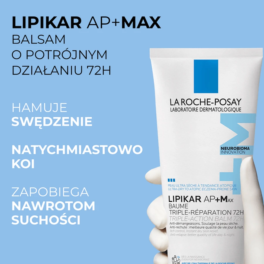 La Roche-Posay Lipikar Baume AP+Max, triple action lotion, 200 ml
