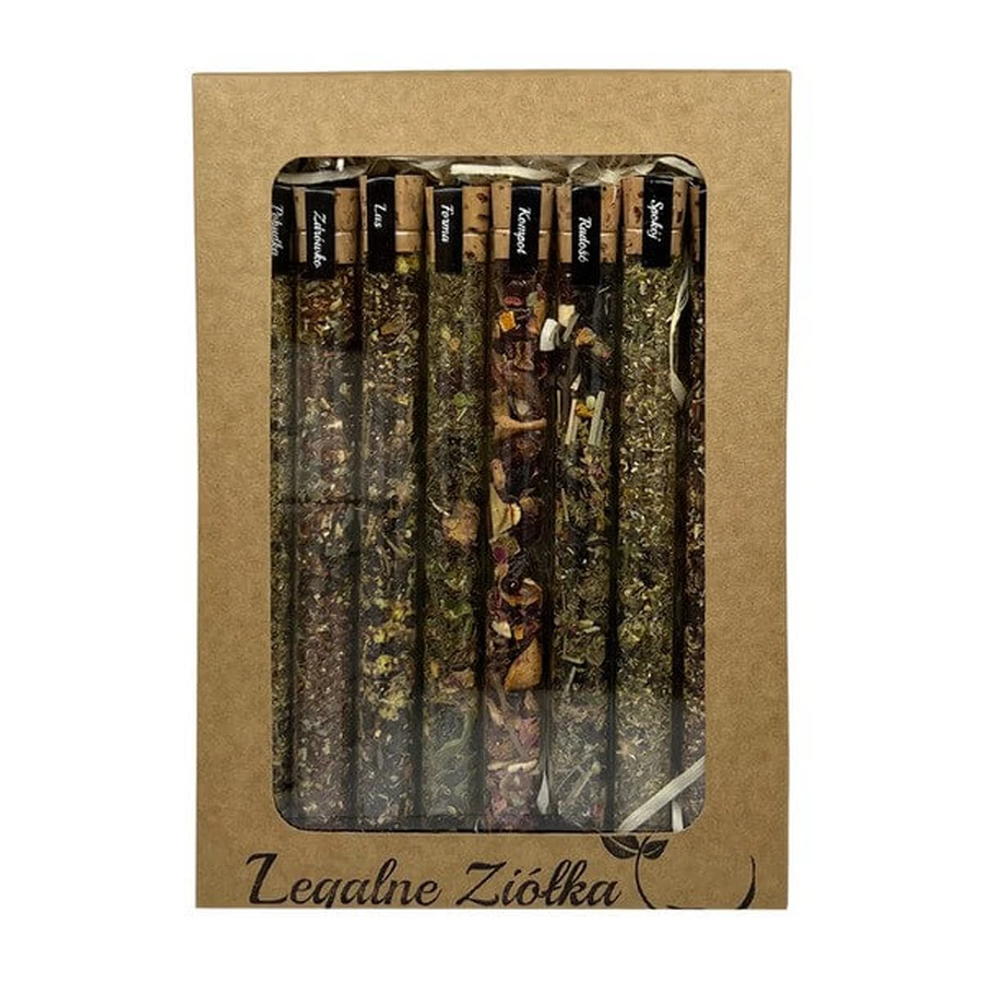 Legal Herbs, Tee in Röhrchen Set, Kräutermischung, 80 g