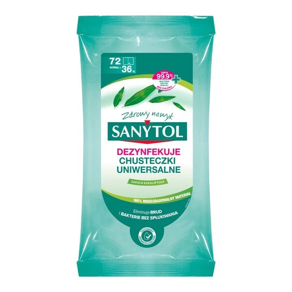 Sanytol, all-purpose wipes for cleaning and disinfecting surfaces, 36…