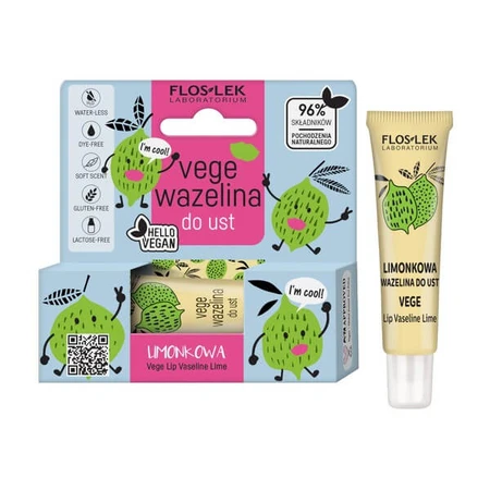 FlosLek Vege Cuidado Labial, Bálsamo labial Mohito, 10 g