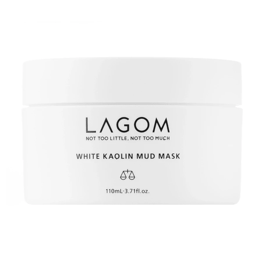 Lagom White Kaolin Mud Mask, Purifying White Clay Mask for combination and oily skin, 110 ml.
