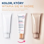Bioderma Sensibio AR+ CC SPF 50+, Schutzcreme zur Beruhigung und Minderung von Rötungen, heller Farbton, 40 ml