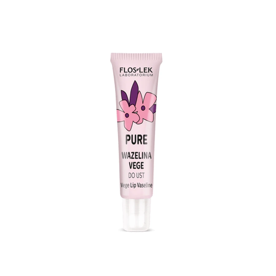 FlosLek Vege Cuidado Labial, Bálsamo labial puro, 10 g