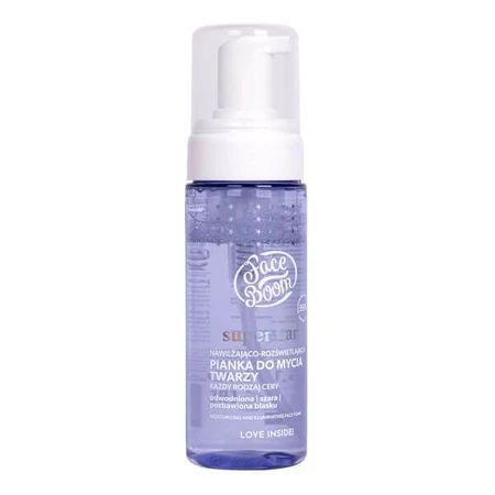 Bielenda FaceBoom Superstar, espuma facial, hidratante e iluminadora, 150 ml
