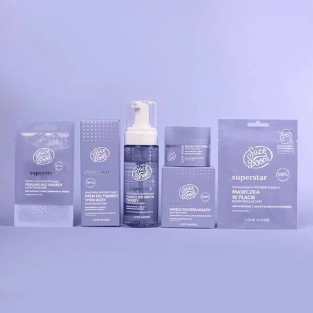 Bielenda FaceBoom Superstar, espuma facial, hidratante e iluminadora, 150 ml