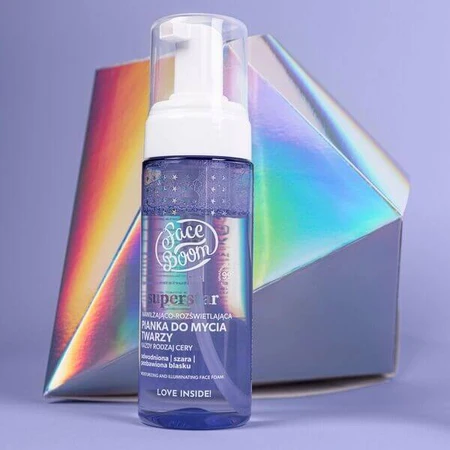 Bielenda FaceBoom Superstar, espuma facial, hidratante e iluminadora, 150 ml