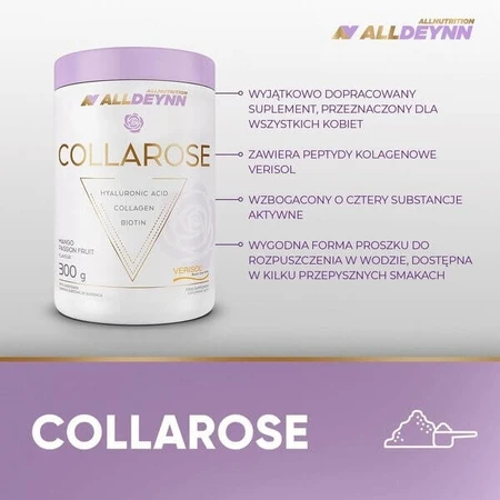 Set of 2x Allnutrition ALLDEYNN CollaRose, powder, mango-passion fruit flavor, 300 g