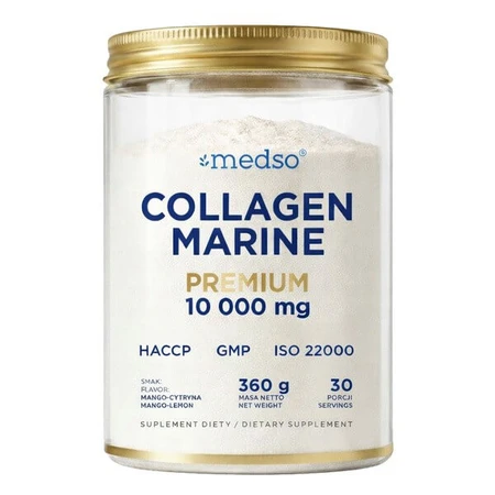 Medso Collagen Marine Premium 10,000 mg, powder, mango-citrus flavor, 360 g