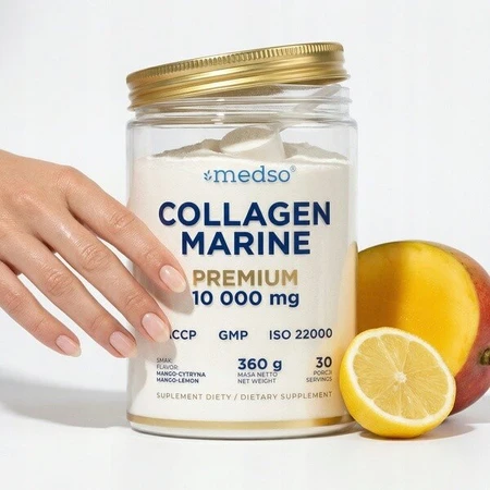 Medso Collagen Marine Premium 10,000 mg, powder, mango-citrus flavor, 360 g