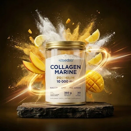 Medso Collagen Marine Premium 10,000 mg, powder, mango-citrus flavor, 360 g