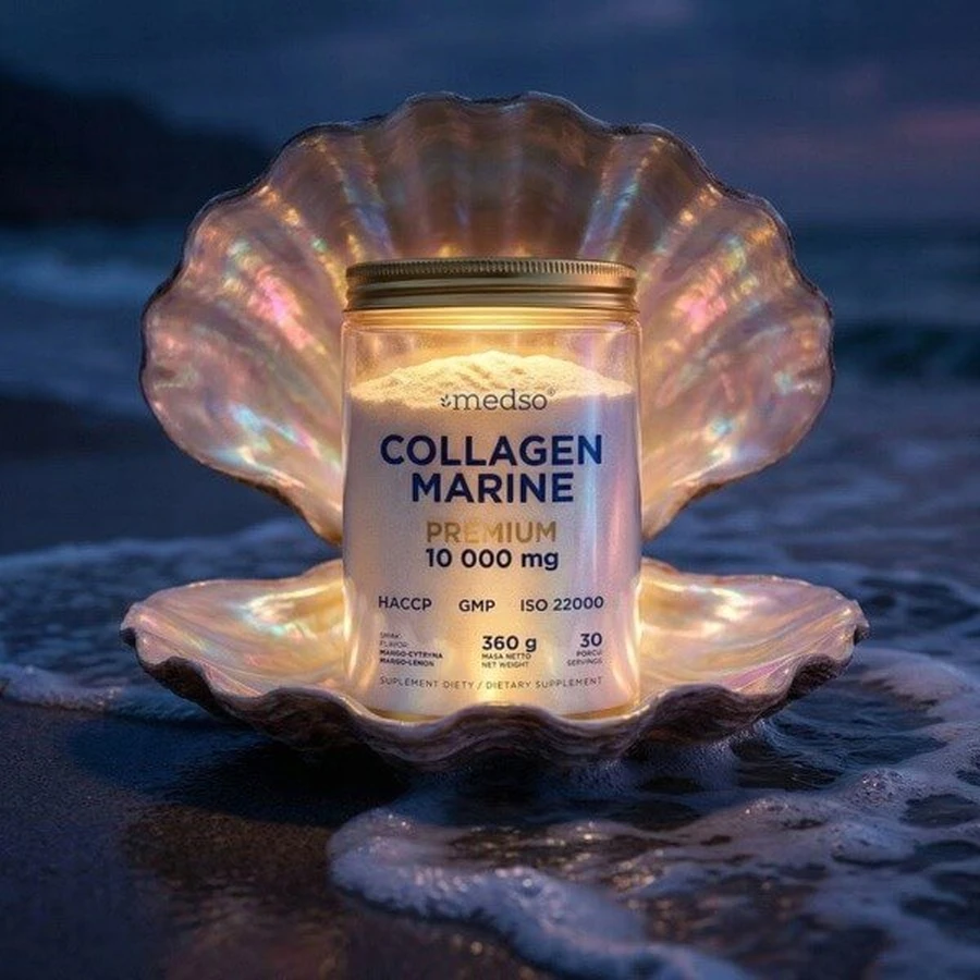 Medso Collagen Marine Premium 10,000 mg, powder, mango-citrus flavor, 360 g