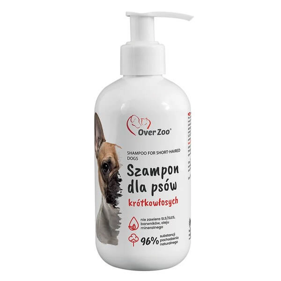 Over Zoo, shampooing pour chiens à poils courts, 250 ml