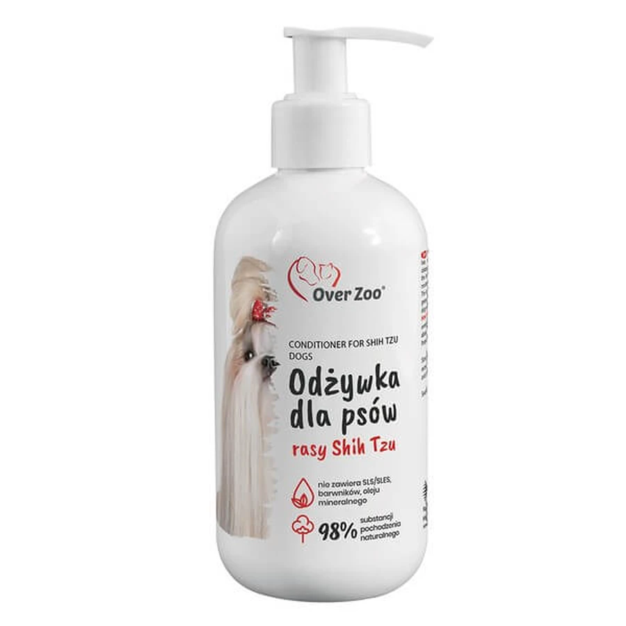 Over Zoo, acondicionador para perros Shih Tzu, 240 ml.