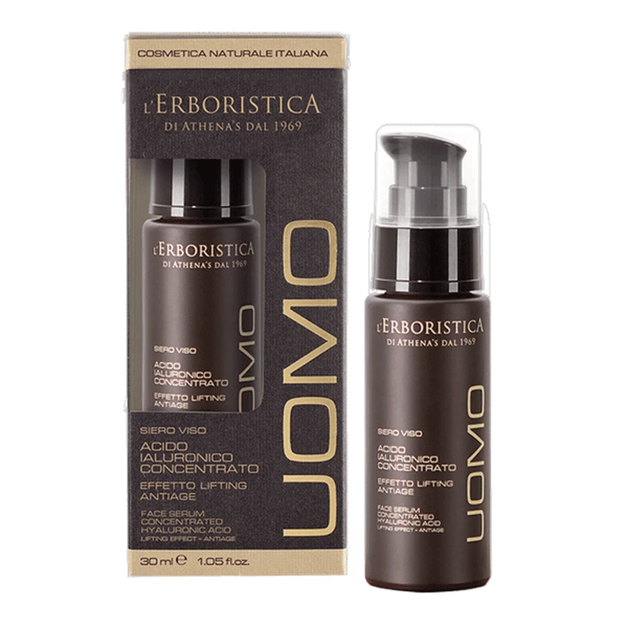 L'Erboristica Uomo, gezichtsserum voor mannen met hyaluronzuur, 30 ml