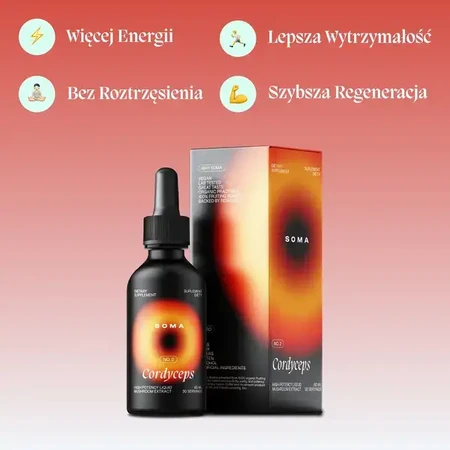 Soma Cordyceps, lichid, aromă de caramel, 60 ml