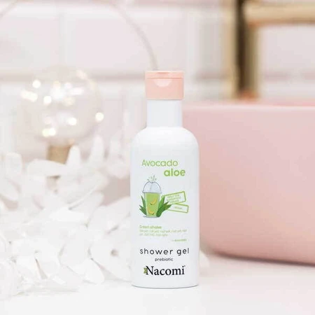 Nacomi, gel de ducha, aguacate y aloe vera, 300 ml